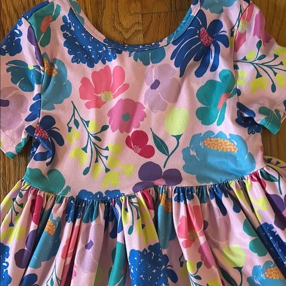 Kids Casual Dresses Set - Pink, Blue, and Multicolor - Picture 4 of 7